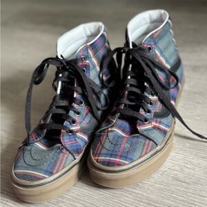 Vans / Plaid High-top Sneakers